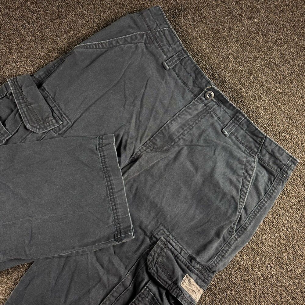 Unionbay Baggy Wide Leg Cargo Pants Navy 34x30 Skater Grunge Y2K 90s Skater Punk
